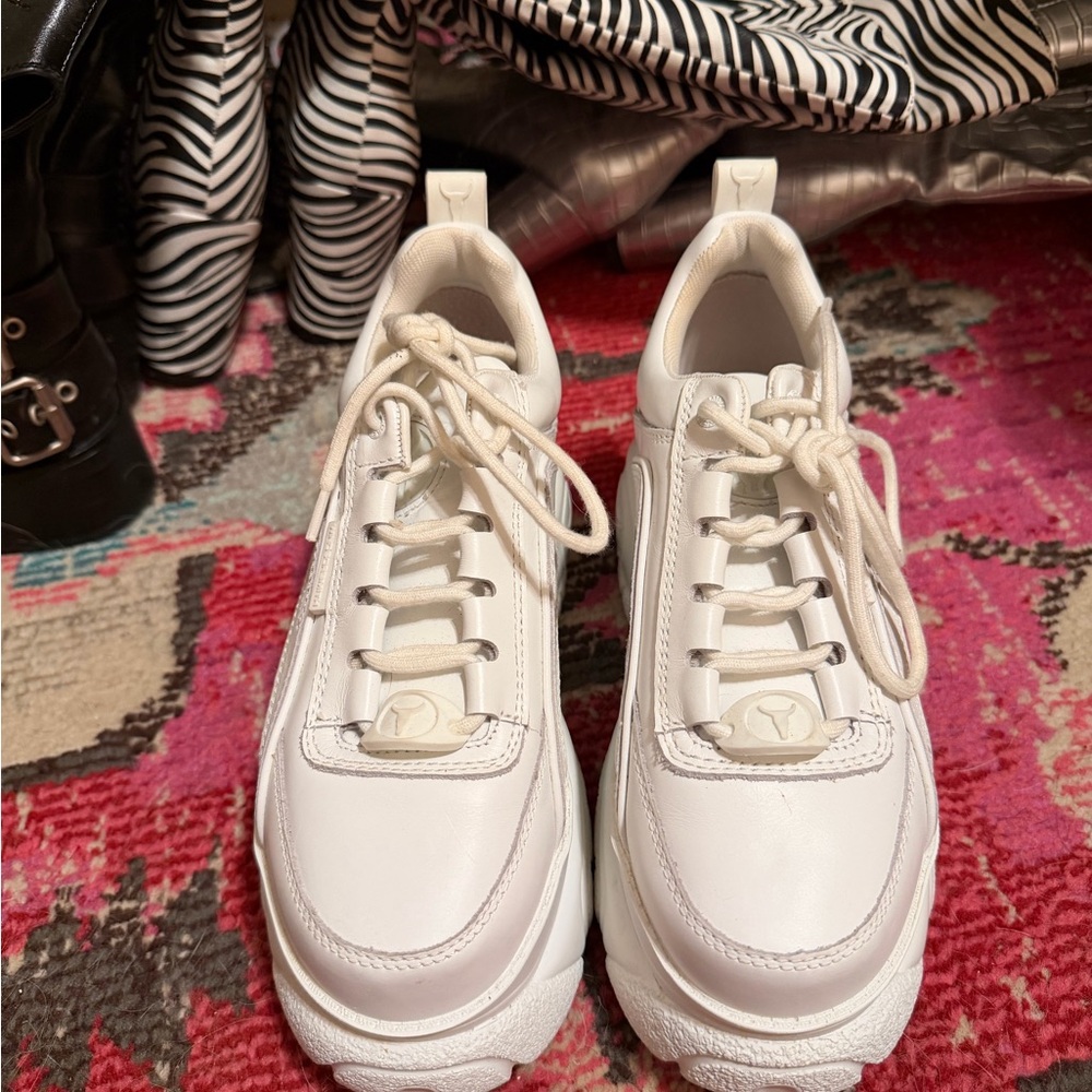 Dolls Kill White Platform Women's Sneakers - Unbranded